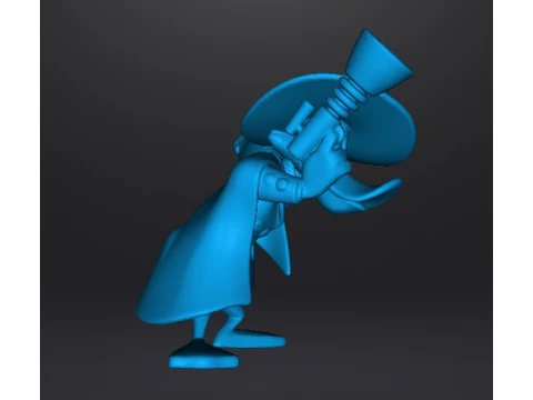 VIGILANTE DARK WING DUCK MINIATURE MODEL FOR FANTASY OR SUPERHERO GAMES RPG DND 3D Print Model