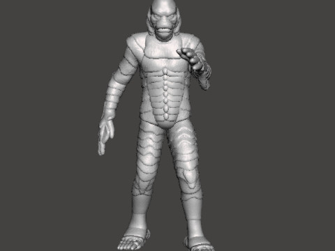BLACK LAGOON MONSTER MINIATURE MODEL FOR HORROR OR FANTASY GAMES RPG DND Modelo de Impressão 3D
