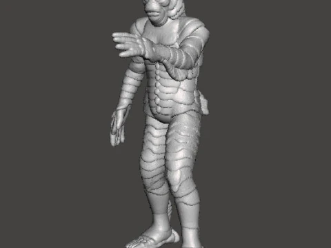 МІНІАТЮРНА МОДЕЛЬ BLACK LAGOON MONSTER ДЛЯ ІГОР У ЖАХІВ АБО ФЕНТЕЗІ RPG DND 3D Принт Модель