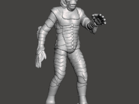 BLACK LAGOON MONSTER MINIATURE MODEL FOR HORROR OR FANTASY GAMES RPG DND Modello di stampa 3D