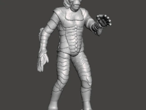 МІНІАТЮРНА МОДЕЛЬ BLACK LAGOON MONSTER ДЛЯ ІГОР У ЖАХІВ АБО ФЕНТЕЗІ RPG DND 3D Принт Модель