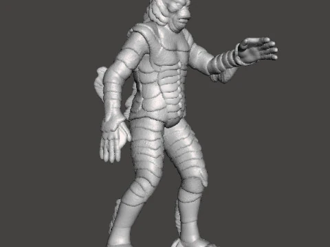 МІНІАТЮРНА МОДЕЛЬ BLACK LAGOON MONSTER ДЛЯ ІГОР У ЖАХІВ АБО ФЕНТЕЗІ RPG DND 3D Принт Модель