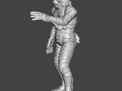 BLACK LAGOON MONSTER MINIATURE MODEL FOR HORROR OR FANTASY GAMES RPG DND Modello di stampa 3D
