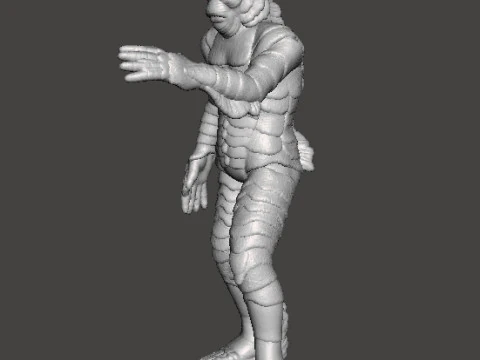 МІНІАТЮРНА МОДЕЛЬ BLACK LAGOON MONSTER ДЛЯ ІГОР У ЖАХІВ АБО ФЕНТЕЗІ RPG DND 3D Принт Модель