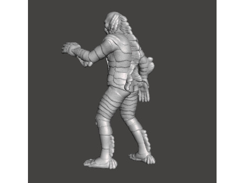 BLACK LAGOON MONSTER MINIATURE MODEL FOR HORROR OR FANTASY GAMES RPG DND Modello di stampa 3D