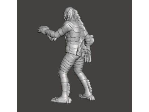 МІНІАТЮРНА МОДЕЛЬ BLACK LAGOON MONSTER ДЛЯ ІГОР У ЖАХІВ АБО ФЕНТЕЗІ RPG DND 3D Принт Модель