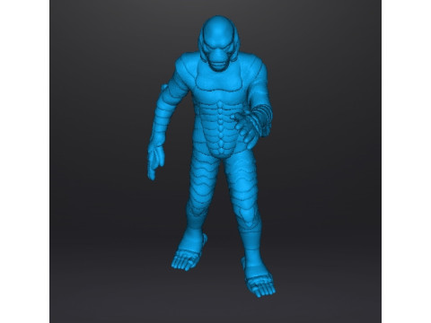 BLACK LAGOON MONSTER MINIATURE MODEL FOR HORROR OR FANTASY GAMES RPG DND Modello di stampa 3D