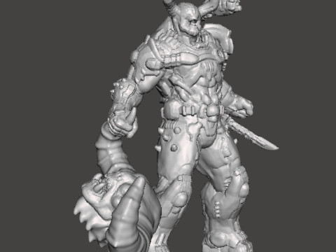 SLAYER DAEMONIC ARMOR FATALITY MINIATURE MODEL FIGURE FOR SCIFI GAMES RPG DND 3D 프린트 모델