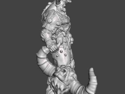 SLAYER DAEMONIC ARMOR FATALITY MINIATURE MODEL FIGURE FOR SCIFI GAMES RPG DND 3D 프린트 모델