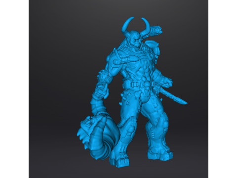 SLAYER DAEMONIC ARMOR FATALITY MINIATURE MODEL FIGURE FOR SCIFI GAMES RPG DND 3D 프린트 모델