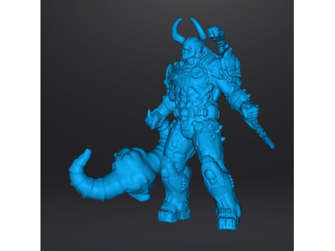 SLAYER DAEMONIC ARMOR FATALITY MINIATURE MODEL FIGURE FOR SCIFI GAMES RPG DND 3D 프린트 모델