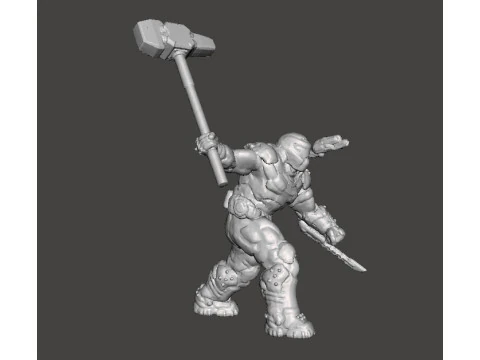 古代诸神艺术微型模型，适用于科幻游戏角色扮演游戏 DND 3D 打印模型