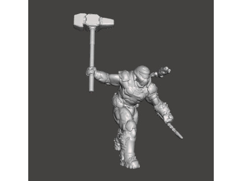 SLAYER ANCIENTGODS ART MINIATURE MODEL FIGURE FOR SCIFI GAMES RPG DND 3D Baskı Modeli