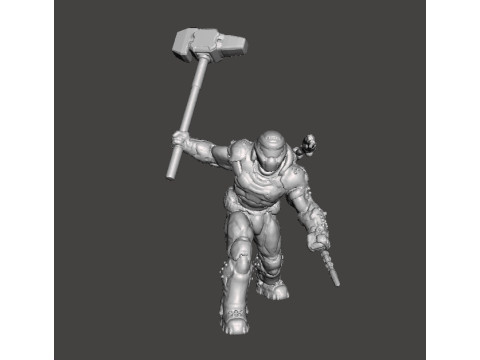 SLAYER ANCIENTGODS ART MINIATURE MODEL FIGURE FOR SCIFI GAMES RPG DND 3D Baskı Modeli