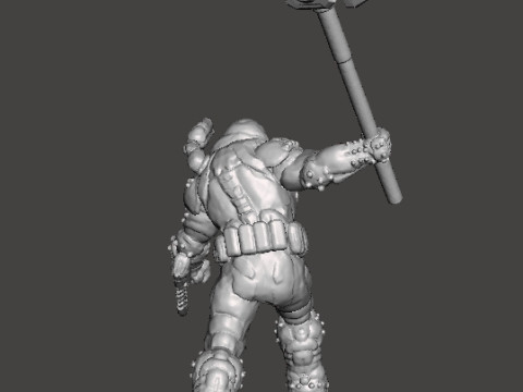 SLAYER ANCIENTGODS ART MINIATURE MODEL FIGURE FOR SCIFI GAMES RPG DND 3D Baskı Modeli