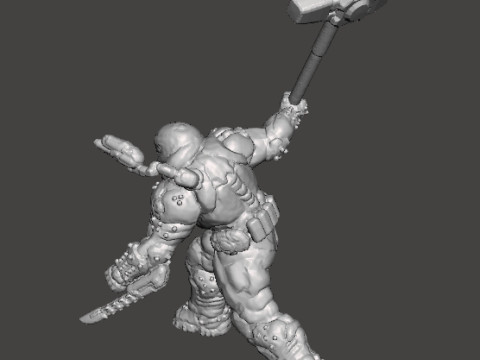SLAYER ANCIENTGODS ART MINIATURE MODEL FIGURE FOR SCIFI GAMES RPG DND 3D Baskı Modeli