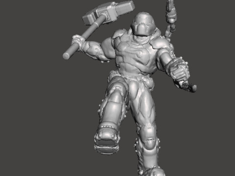 SLAYER ANCIENTGODS ART MINIATURE MODEL FIGURE FOR SCIFI GAMES RPG DND 3D Baskı Modeli