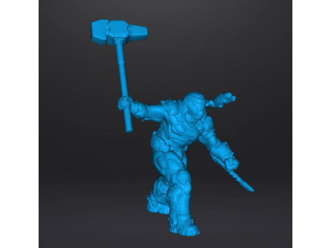 SLAYER ANCIENTGODS ART MINIATURE MODEL FIGURE FOR SCIFI GAMES RPG DND 3D Baskı Modeli