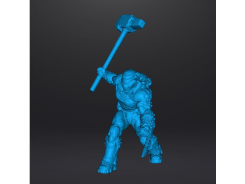 SLAYER ANCIENTGODS ART MINIATURE MODEL FIGURE FOR SCIFI GAMES RPG DND 3D Baskı Modeli