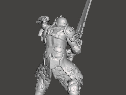 SLAYER SENTINEL ARMOR CRUCIBLE SWORD MINIATURE MODEL FIGURE FOR SCIFI GAMES RPG DND 3D Print Model