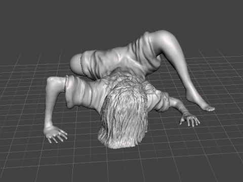 SADAKO SAMARA GHOST GIRL MINIATURE MODEL FOR HORROR OR FANTASY GAMES RPG DND 3D Принт Модель
