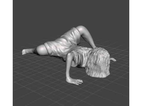 SADAKO SAMARA GHOST GIRL MINIATURE MODEL FOR HORROR OR FANTASY GAMES RPG DND 3D Принт Модель