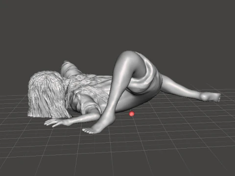 SADAKO SAMARA GHOST GIRL MINIATURE MODEL FOR HORROR OR FANTASY GAMES RPG DND 3D Print Model