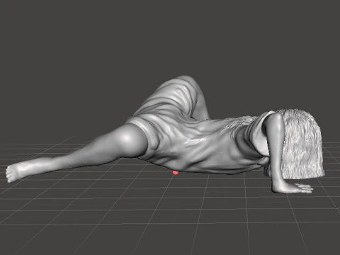 SADAKO SAMARA GHOST GIRL MINIATURE MODEL FOR HORROR OR FANTASY GAMES RPG DND 3D Print Model