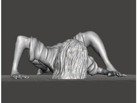 SADAKO SAMARA GHOST GIRL MINIATURE MODEL FOR HORROR OR FANTASY GAMES RPG DND 3D Print Model