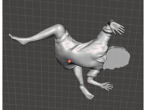 SADAKO SAMARA GHOST GIRL MINIATURE MODEL FOR HORROR OR FANTASY GAMES RPG DND 3D Print Model