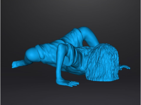 SADAKO SAMARA GHOST GIRL MINIATURE MODEL FOR HORROR OR FANTASY GAMES RPG DND 3D Принт Модель
