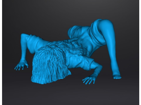 SADAKO SAMARA GHOST GIRL MINIATURE MODEL FOR HORROR OR FANTASY GAMES RPG DND 3D Принт Модель