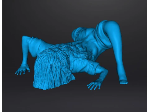 SADAKO SAMARA GHOST GIRL MINIATURE MODEL FOR HORROR OR FANTASY GAMES RPG DND 3D Print Model