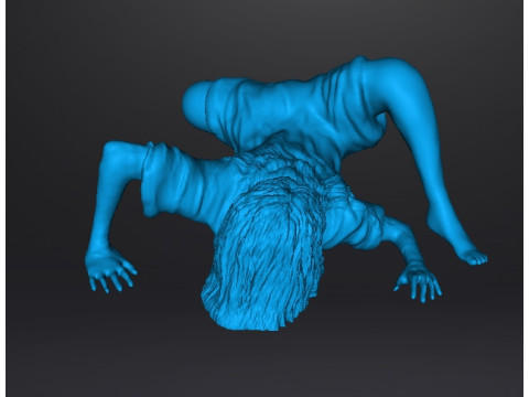 SADAKO SAMARA GHOST GIRL MINIATURE MODEL FOR HORROR OR FANTASY GAMES RPG DND 3D Принт Модель