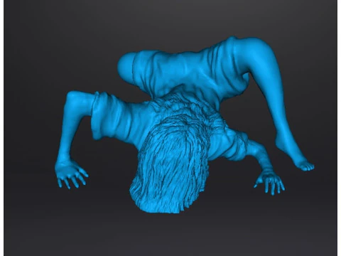 SADAKO SAMARA GHOST GIRL MINIATURE MODEL FOR HORROR OR FANTASY GAMES RPG DND 3D Print Model