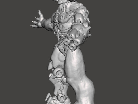 TYRANT CYBERNETIC DEMON MINIATURE MODEL FIGURE FOR FANTASY OR SCIFI GAMES RPG DND 3D 打印模型