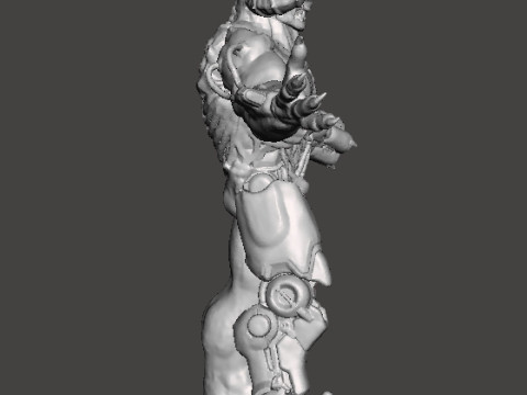 TYRANT CYBERNETIC DEMON MINIATURE MODEL FIGURE FOR FANTASY OR SCIFI GAMES RPG DND 3D 打印模型
