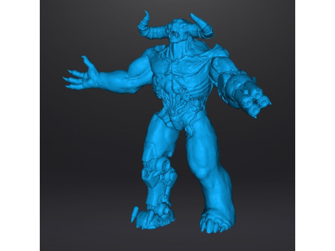 TYRANT CYBERNETIC DEMON MINIATURE MODEL FIGURE FOR FANTASY OR SCIFI GAMES RPG DND 3D 打印模型