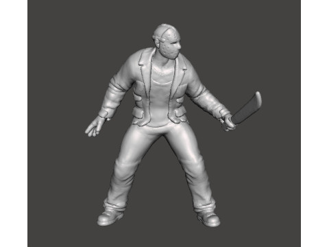 JASON VOORHEES MINIATURE MODEL HORROR FANTASY GAMES DND RPG 3D Print Model