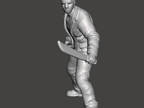 JASON VOORHEES MINIATURE MODEL HORROR FANTASY GAMES DND RPG 3D Print Model
