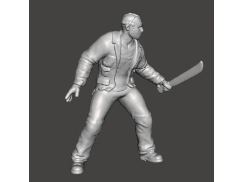 JASON VOORHEES MINIATURE MODEL HORROR FANTASY GAMES DND RPG 3D Print Model