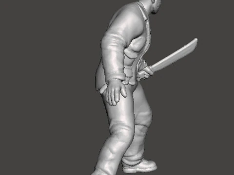 JASON VOORHEES MINIATURE MODEL HORROR FANTASY GAMES DND RPG 3D Print Model
