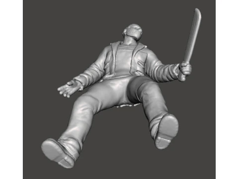JASON VOORHEES MINIATURE MODEL HORROR FANTASY GAMES DND RPG 3D Print Model