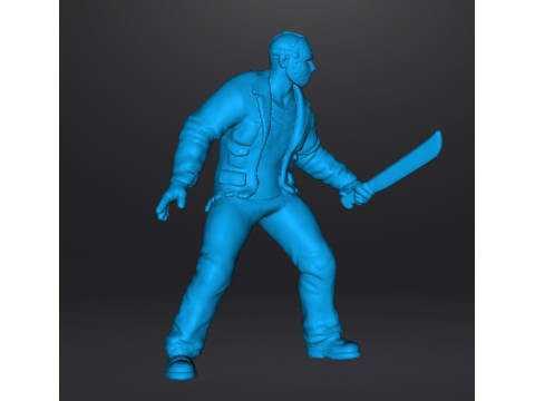 JASON VOORHEES MINIATURE MODEL HORROR FANTASY GAMES DND RPG 3D printmodel