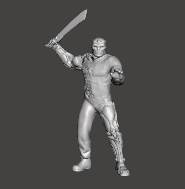 JASON X UBER JASON MINIATURE MODEL HORROR FANTASY OR SCIFI GAMES RPG DND 3D Print Model .c4d .max .obj .3ds .fbx .stl .blend