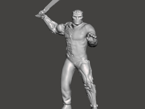 JASON X UBER JASON MINIATURE MODEL HORROR FANTASY OR SCIFI GAMES RPG DND 3D Print Model