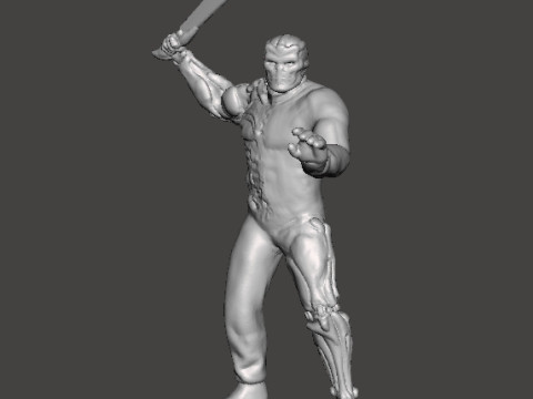 JASON X UBER JASON MINIATURE MODEL HORROR FANTASY OR SCIFI GAMES RPG DND Model Cetak 3D