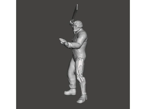 JASON X UBER JASON MINIATURE MODEL HORROR FANTASY OR SCIFI GAMES RPG DND 3D Print Model