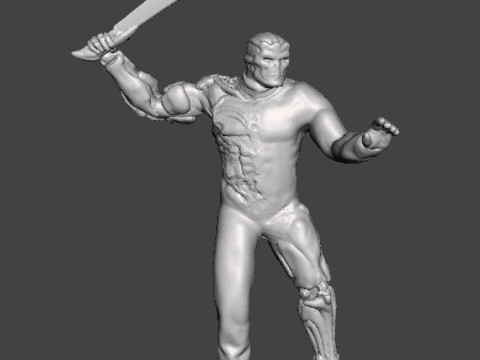 JASON X UBER JASON MINIATURE MODEL HORROR FANTASY OR SCIFI GAMES RPG DND Model Cetak 3D