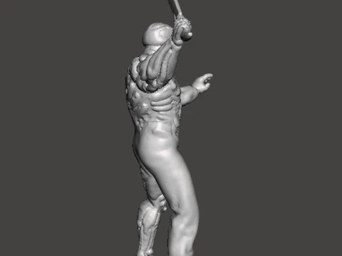 JASON X UBER JASON MINIATURE MODEL HORROR FANTASY OR SCIFI GAMES RPG DND 3D Print Model
